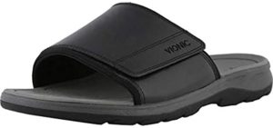 Vionic Men's Canoe Stanley Slide Sandal with Concealed Orthotic Arch Support Black 7 M US